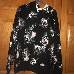 VANS Black Floral Hoodie